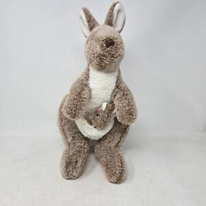 Portland Plush Kaya Kangaroo with Joey Stuffed Animal Heart Foot